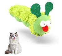 JYNVO Juguetes Para Gatos 1 Peluche de Gusano con Papel de Chasquido y Hierba Gatera - Juguete de Interacción y Ocupación para Gatos