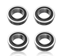 JYNVO Paquete de 4 rodamientos de brida, rodamientos F6003-20-2RS, rodamientos rígidos de bolas F6003, 20x35x11 mm Rodamientos de bolas de alta calidad para carretillas, carros de jardín y maquinaria