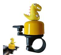 JYNVO Timbre Bicicleta Infantil Dinosaurio, Timbre Amarillo para Niño Niña Adulto, Sonoro & Fácil de Instalar, compatible con bicicleta, triciclo, patinete, bicicleta de montaña