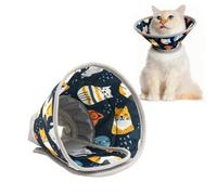 JYNXOR 1 Pieza Collar Isabelino Suave para Gatos, Collar Protector Ajustable con Bordes Plegables para Recuperación Post-Cirugía y Prevención de Mordeduras