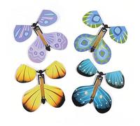 JYNXOR 12pcs Mariposas Voladoras, Juguetes Mágicos De Mariposas, Mariposas Que Vuelan Con Resorte, Juguetes De Mariposa Para Niños, Decoraciones Para Bodas Y San Valentín(Color Aleatorio)
