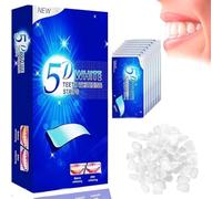 JYNXOR 14 Piezas Tiras Blanqueadoras Dientes, Kit Blanqueador Dental en Casa y 1 bolsa Coronas Dentales Temporales, Refresca Respiración Elimina Manchas, White Teeth Whiteners, Ideal Para Usar en Casa