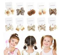 JYNXOR 20 Pcs Coleteros Pelo Niña, Gomas Pelo Niña Elásticas, Gomas Pelo Bebe, Gomas De Pelo Niña Con Lazos y Flores No Metálico,Coletas Para Niñas, Accesorios Para El Pelo Para Niñas Pequeñas y Niños