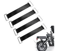 JYNXOR 4 PCS Cinchas de Amarre, Banda de goma para batería, correas elásticas, soporte fijo de goma, banda de batería, para la mayoría de motocicletas