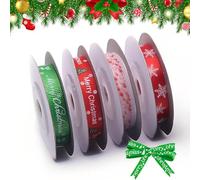 JYNXOR 4 Rolls Cintas Washi Tape Navidad Cintas Decorativas Navideñas Cintas Adhesivas Decorativas Cinta Adhesiva Washi para Envolver Regalos Decoraciones Navidad DIY Manualidades