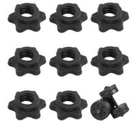 JYNXOR 8 Pcs Chiusure a Stella, Chiusura a Stella per manubri da 25 mm, Chiusura Rapida da 25 mm, Chiusure per bilanciere, Morsetti per bilanciere, Dadi per bilancieri Per Allenamento Sportivo(25 Mm)