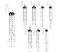JYNXOR 8 Piezas Jeringas, 10ml Jeringa de Plástico, Jeringa Sin Aguja, Jeringa de Líquido Reutilizable, Jeringa Grande para Laboratorios Científicos, Medición, Riego, Relleno, Filtración