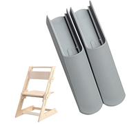 JYNXOR Cubrepiernas para Silla de Comedor Infantil, 2 Piezas Juego de Deslizadores Ampliado Compatible, para Stokke Tripp Trapp Trona Portátil(Gris)