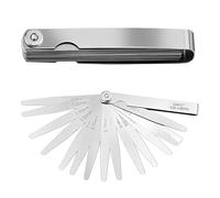 JYNXOR Galgas Reglaje Valvulas,Juego de Galgas de Espesores,17 Marcadores Métricos,Herramienta Profesional,para Medición de Holguras y Reglaje de Válvulas