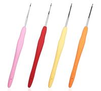 JYNXOR Set di 4 Uncinetti da 1 mm, 1,25 mm, 1,5 mm, 1,75 mm, di Piccole Dimensioni, Impugnatura Ergonomica, Uncinetto,Uncinetti In Pizzo Per Lavorare A Maglia Sciarpe, Guanti, Borse, Cappelli, Calzini