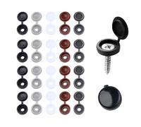 JYNXOR Tapas para Tornillos,100 Piezas Tapa Tornillos,Tapa de Tornillo de Plástico,Cubiertas para Tornillo,Tapones para Agujeros,para Armarios de Muebles
