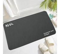 JynxtoyZeal Alfombra de Baño de Secado Rápido Alfombras de Diatomita Antimohos Alfombrilla Rectangular Antideslizante Alfombras Fácil de Limpiar para el Baño, Frente al Lavabo, Cocina o Balcón