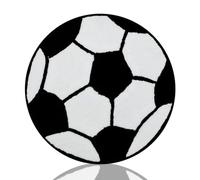 JynxtoyZeal Alfombra de Fútbol, Alfombra de Fútbol Redonda Antideslizante, para Habitación de Niños, Dormitorio, Sala de Estar(60× 60cm)