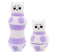 JynxtoyZeal Estuche Escolar de Silicona 2 en 1 Estuche de Silicona Animal Fútbol Telescópico Estuches y Porta Bolígrafos para Regalo Escolar para Niños Niñas (Blanco)