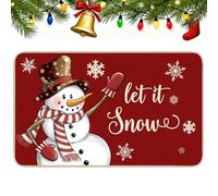 JynxtoyZeal Felpudos de Navideño, Antideslizante Alfombra de Navidad, Felpudo de Navidad de Entrada, Alfombra Decorativa Decoración para Salón o Baño