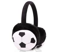 JynxtoyZeal Orejeras de Invierno para Niños,Diseño de Fútbol,Para Actividades Aire Libre En Invierno Correr Esquiar Senderismo