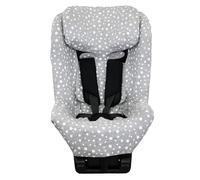 JYOKO Funda para Silla Compatible con Axkid Minikid 4, 4 Pro, Minikid MAX, Movekid y Move en Algodón Orgánico Suave y Transpirable para máximo Confort de tu bebé (White Star)