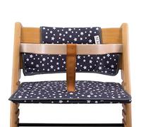 JYOKO Kids Cojín para Trona Compatible con Stokke Tripp Trapp, Elaborado con Algodón (Winter Sky, Cojín para Trona)