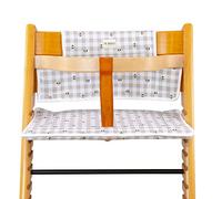 JYOKO Kids Cojín para Trona de algodón +Espuma+ Tejido técnico 3D Air Confort Compatible con Stokke Tripp Trapp (Picnic Vichy)
