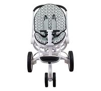JYOKO KIDS Colchoneta de Algodón para silla de paseo compatible con Stokke Quinny Moodd y Cybex (Black Rayo)