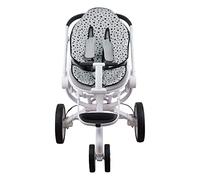 JYOKO KIDS Colchoneta de Algodón para silla de paseo compatible con Stokke Quinny Moodd y Cybex (Black Star)
