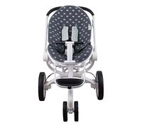 JYOKO KIDS Colchoneta de Algodón para silla de paseo compatible con Stokke Quinny Moodd y Cybex (Blue Heart)
