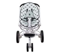 JYOKO KIDS Colchoneta de Algodón para silla de paseo compatible con Stokke Quinny Moodd y Cybex (Raccoon)