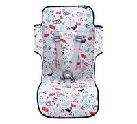 JYOKO KIDS Colchoneta para silla de paseo Compatible con Maclaren Quest, Techno, Triumph, XT, 100% Algodón (Dino Party)