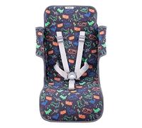JYOKO KIDS Colchoneta para silla de paseo Compatible con Maclaren Quest, Techno, Triumph, XT, 100% Algodón (Happy Dino)