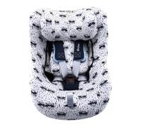 Jyoko Kids Funda Compatible con Sirona G, G2 i-Size (Raccoon) | Algodón Orgánico Transpirable