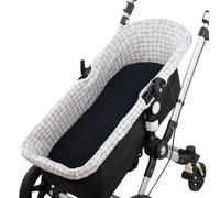JYOKO Kids Funda Cubre Capazo Universal de Algodón Orgánico para Capazos Bugaboo, Inglesina y Otros Modelos Similares, Protector Lavable Picnic Vichy