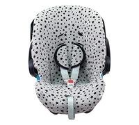 JYOKO KIDS Funda de Algodón para silla de coche Compatible con Cybex Aton Cloud- Q-M-2-4-5 (ATON 2, Black Star)