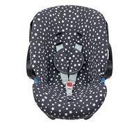 JYOKO KIDS Funda de Algodón para silla de coche Compatible con Cybex Aton Cloud- Q-M-2-4-5 (ATON 2, Winter Sky)