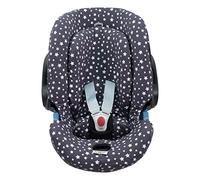 JYOKO Kids Funda de Algodón para Silla de Coche Compatible con Cybex Aton Cloud- Q-M-2-4-5 (ATON 4, Winter Sky)