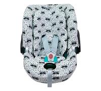 JYOKO Kids Funda de Algodón para Silla de Coche Compatible con Cybex Aton Cloud- Q-M-2-4-5 (ATON Q, Raccoon)