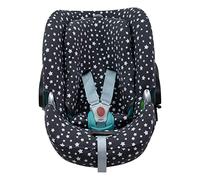 JYOKO KIDS Funda de Algodón para silla de coche Compatible con Cybex Aton Cloud- Q-M-2-4-5 (ATON Q, Winter Sky)