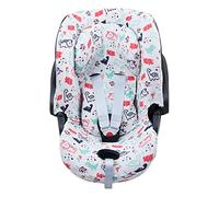 JYOKO KIDS Funda de Algodón para silla de coche Compatible con Cybex Aton Cloud- Q-M-2-4-5 (CLOUD Q-M, Dino Party)