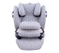 JYOKO Kids Funda de algodón para Silla de Coche Compatible con Cybex Pallas M - S Fix y Pallas B - Fix (White Star)