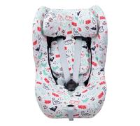 JYOKO KIDS Funda de Algodón para silla de coche Compatible con Cybex Sirona (G I-Size, M2 I-Size, GB Vaya I-Size, DINO PARTY)
