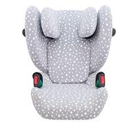 JYOKO Kids Funda de Algodón para Silla de Coche Compatible con Cybex Solution G I-Size (White Star)