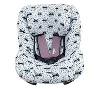JYOKO Kids Funda de algodón para Silla de Coche Compatible con Joie I-Anchor Advance (Raccoon)