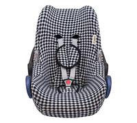 JYOKO Kids Funda de algodón para Silla de Coche Compatible con Maxi Cosi Cabriofix, Portabebe gr 0 (Vichy)