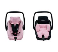 JYOKO KIDS Funda de algodón para silla de coche compatible con Maxi Cosi Recaro Zero, I-Size y Funda de algodón para reductor talla 0 (Pink Sparkles)