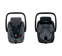 JYOKO KIDS Funda de algodón para silla de coche compatible con Maxi Cosi Recaro Zero, I-Size y Funda de algodón para reductor talla 0 (Winter Sky)