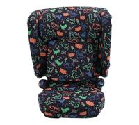 JYOKO Kids Funda para Silla de Coche Compatible con Kinderkraft Unity 2, algodón orgánico Suave y Transpirable para Mayor Confort (Estampado Happy Dino)