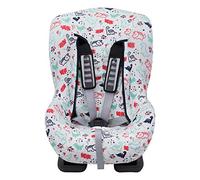 JYOKO KIDS Funda para Silla de Coche de Algodón Extra Suave Sin Cabezal (Dino Party)