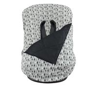 JYOKO KIDS Funda + Saco para portabebés y capazo Bebé Impermeabilizado en su interior, Algodón Orgánico (Black Rayo, Algodon)