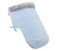 JYOKO Kids Manta Saco para Cochecito, portabebé, Polar Teddy Extra Suave para Invierno (Blue Sparkles, Polar Teddy - 80 Cm)