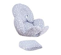 JYOKO Kids Reductor Universal Bebé 3 Piezas, Algodón Orgánico, para Cochecito y Silla de Coche Grupo 0, Hecho en Barcelona, White Star