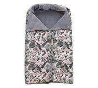 JYOKO Kids Saco Capazo para Bebé de Polar Teddy Extra Suave - Antialérgico, Protección Óptima contra el Viento y Frío - Ideal para Piel Sensible, Recién Nacidos y Bebés (African Sunset, Polar)